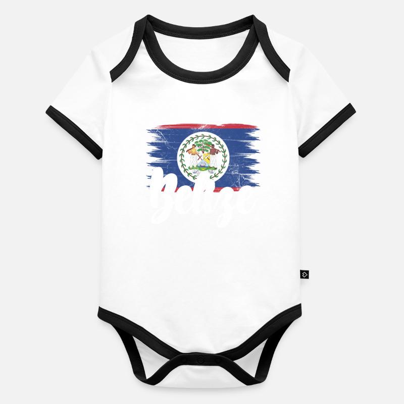 Belize Baby Bio-Kurzarm-Kontrastbody