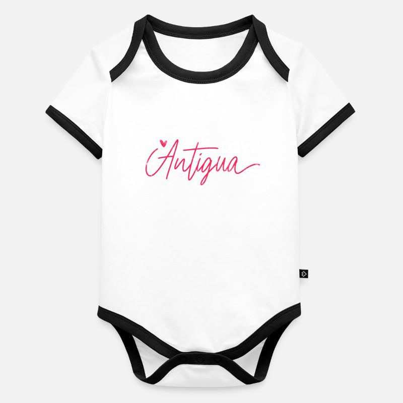 Antigua Body Bébé bio contrasté manches courtes