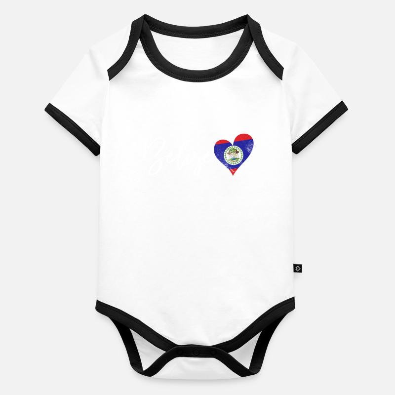 Belize Baby Bio-Kurzarm-Kontrastbody