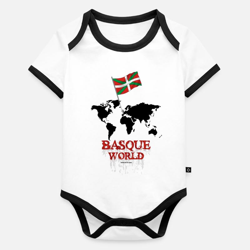 world_basque Organic Baby Contrasting Bodysuit