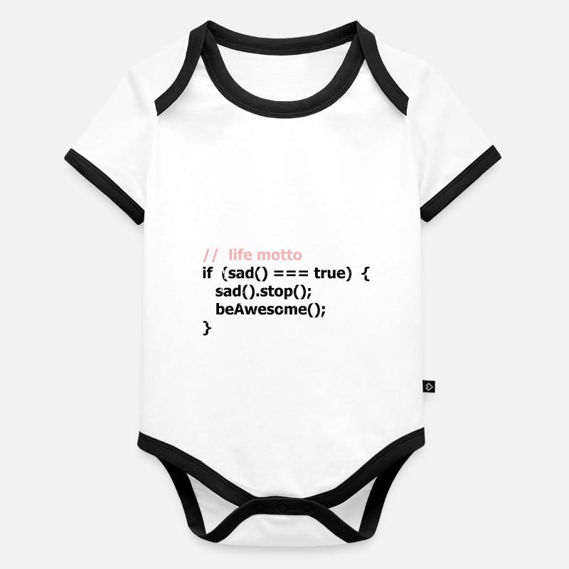 Cybersecurity Design für Hacker und Cyber Security Baby Bio-Kurzarm-Kontrastbody