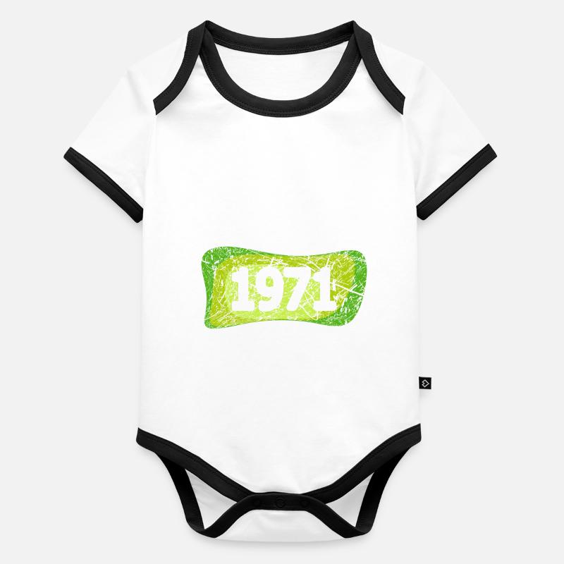 1971 Organic Baby Contrasting Bodysuit