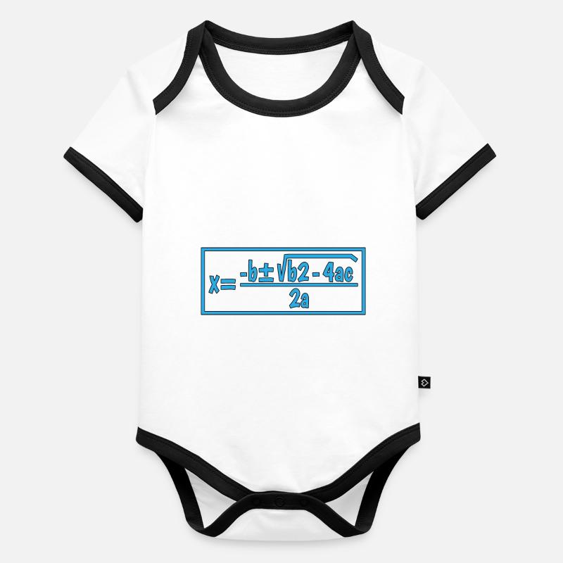 Quadratic Formula For Math Class 10 Organic Baby Contrasting Bodysuit