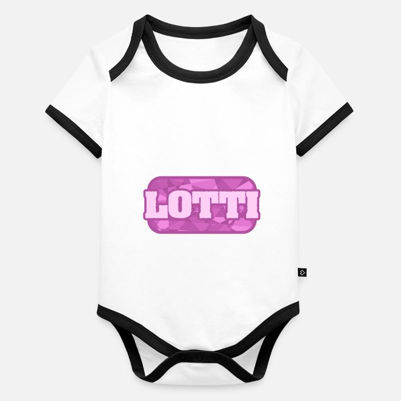 Cadeau pour Lotti Body Bébé bio contrasté manches courtes