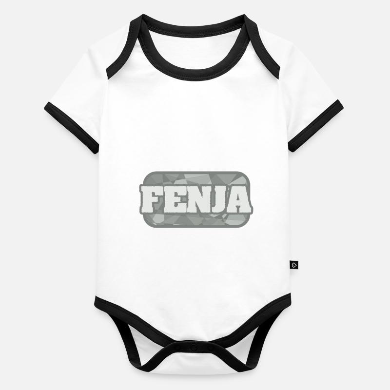 Cadeau pour Fenja Body Bébé bio contrasté manches courtes