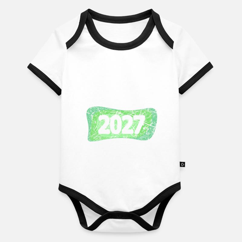 Kratzer 2027 Baby Bio-Kurzarm-Kontrastbody