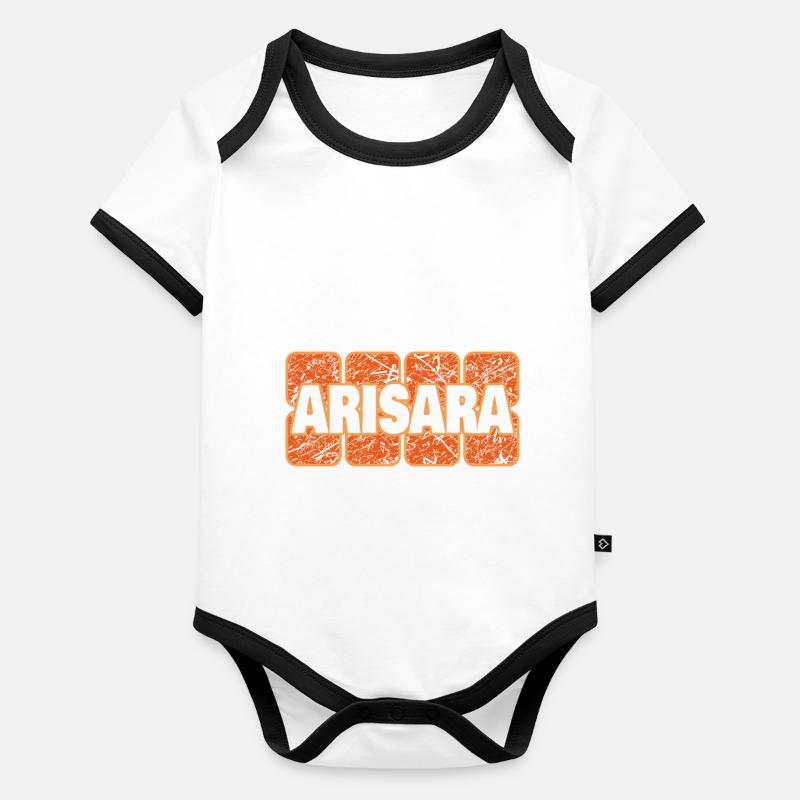 Arisara Body Bébé bio contrasté manches courtes