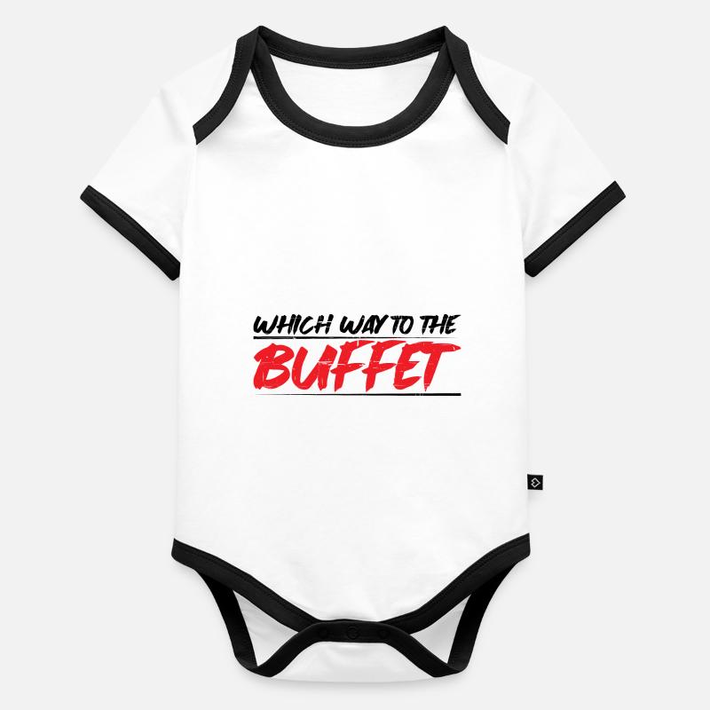 Quel chemin vers le buffet 14 Body Bébé bio contrasté manches courtes
