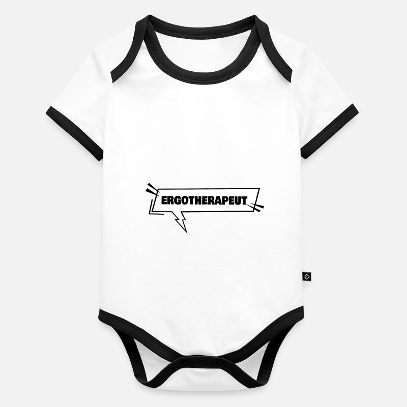 Formation Ergothérapeute Body Bébé bio contrasté manches courtes