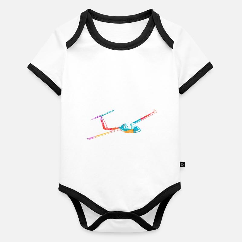 Glider Glider Pilot Organic Baby Contrasting Bodysuit