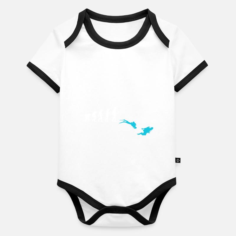 Diving Evolution Divers Organic Baby Contrasting Bodysuit