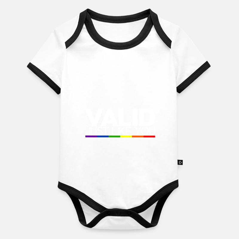 Valid Just Like You Baby Bio-Kurzarm-Kontrastbody