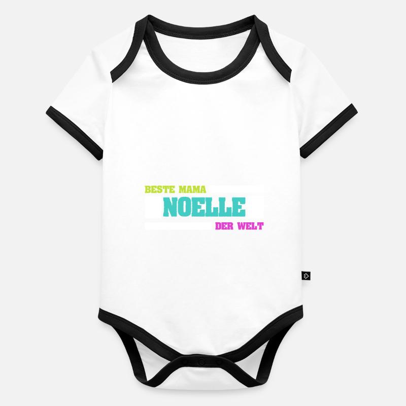 Mère Noëlle Body Bébé bio contrasté manches courtes