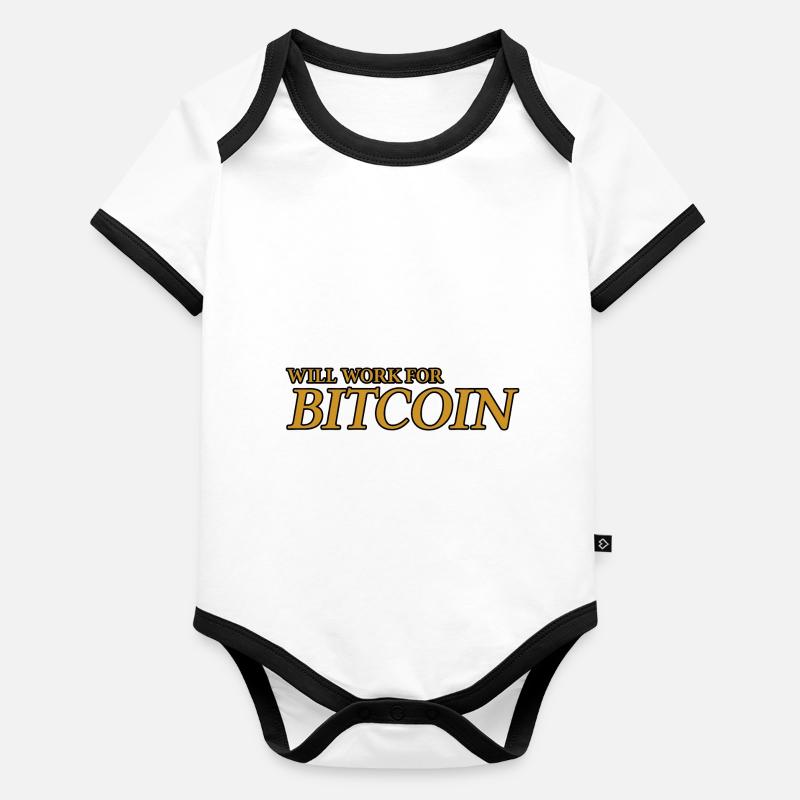Fonctionnera pour Bitcoin Body Bébé bio contrasté manches courtes