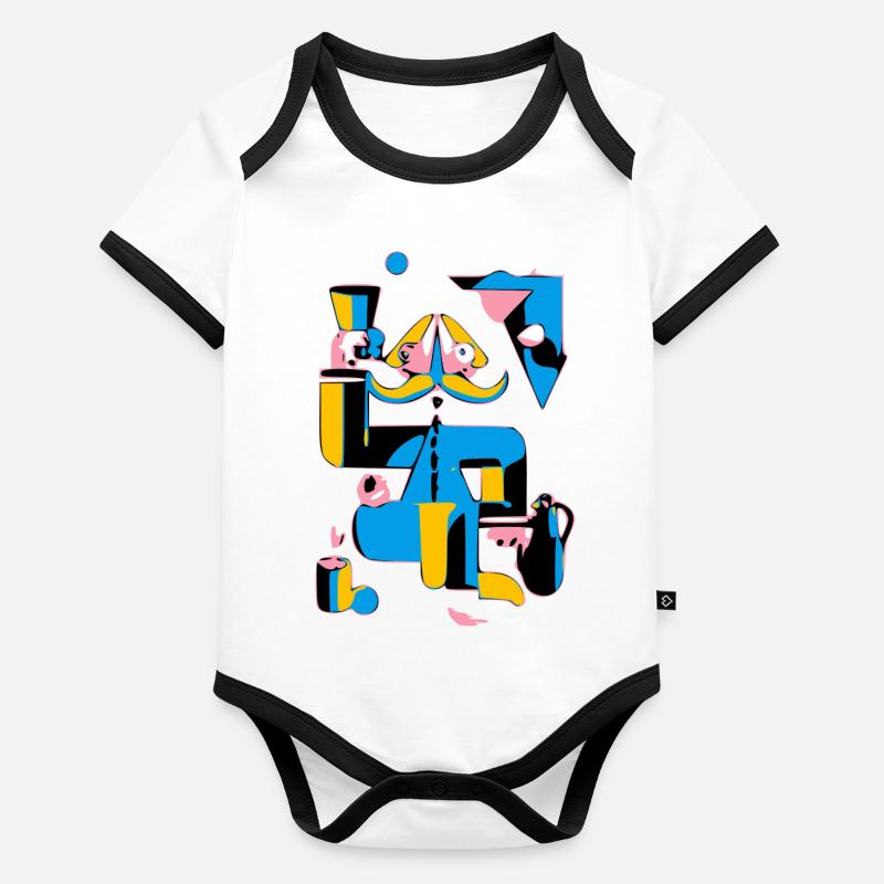 Character ireal Organic Baby Contrasting Bodysuit