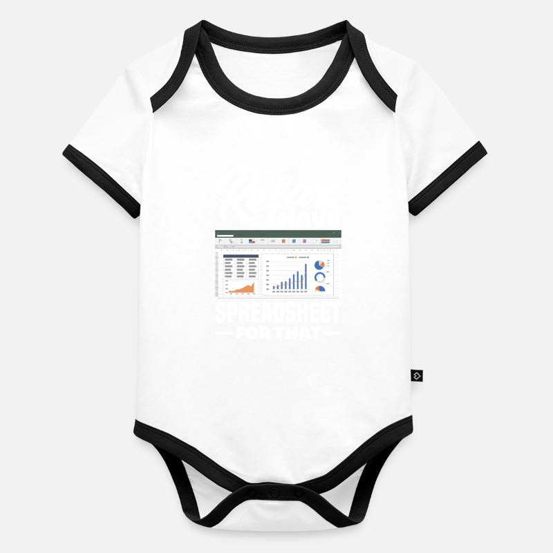 Drôle de cadeau comptable de conseiller fiscal Body Bébé bio contrasté manches courtes