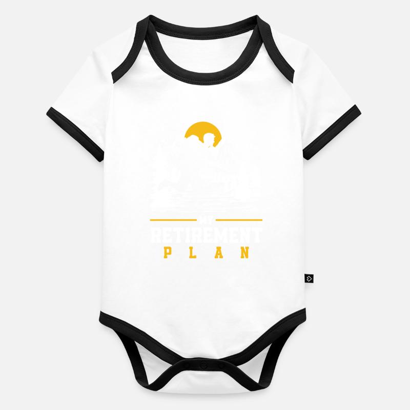 Funny Hiking Gift Organic Baby Contrasting Bodysuit