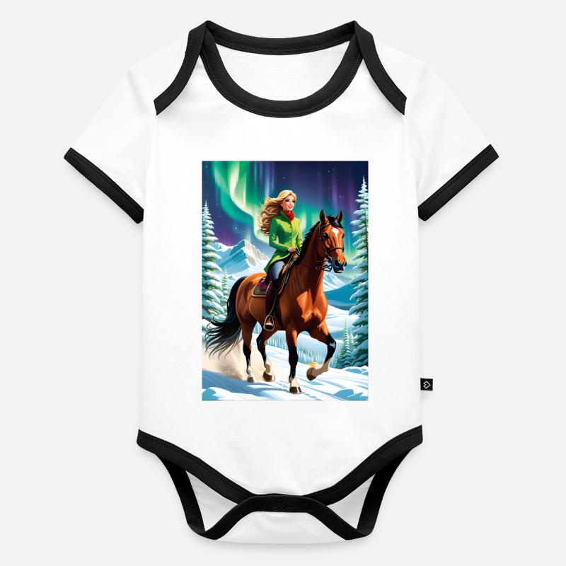 personalisiertes Design-Muttergeschenk Baby Bio-Kurzarm-Kontrastbody