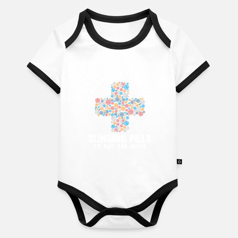 Apothecary Apothecary Apothecary Pharmacy Gift Organic Baby Contrasting Bodysuit