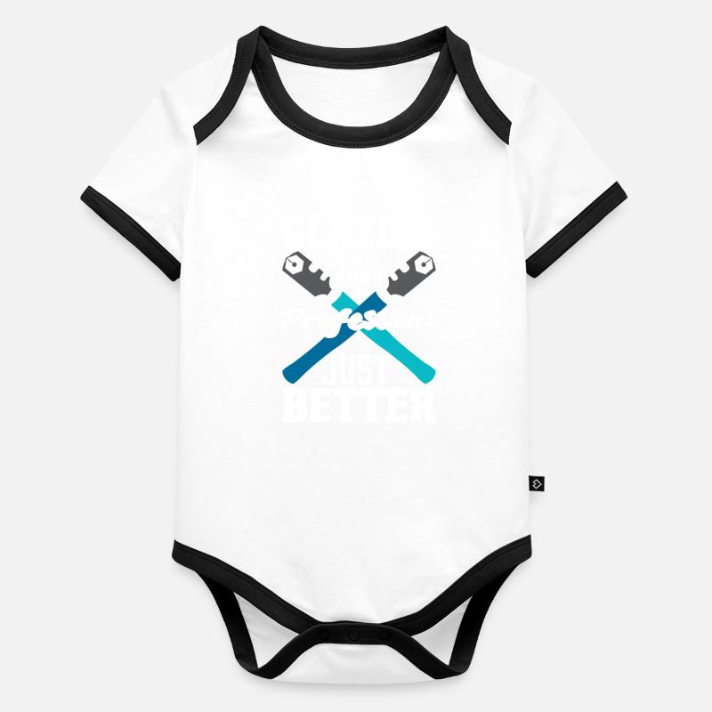 Glasses Gift Organic Baby Contrasting Bodysuit