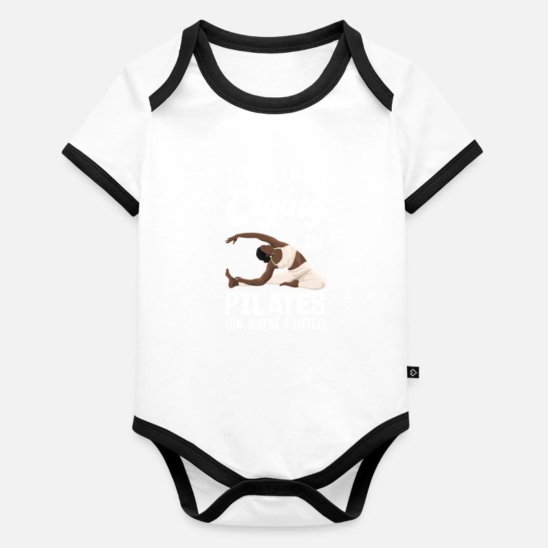 No crying during Pilates Organic Baby Contrasting Bodysuit