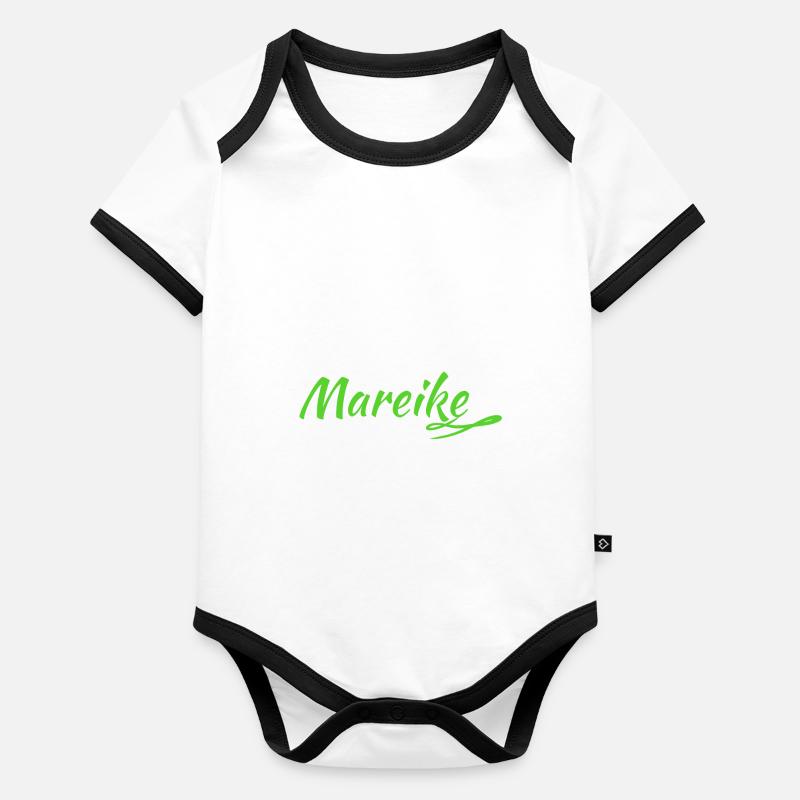 Name Mareike Baby Bio-Kurzarm-Kontrastbody