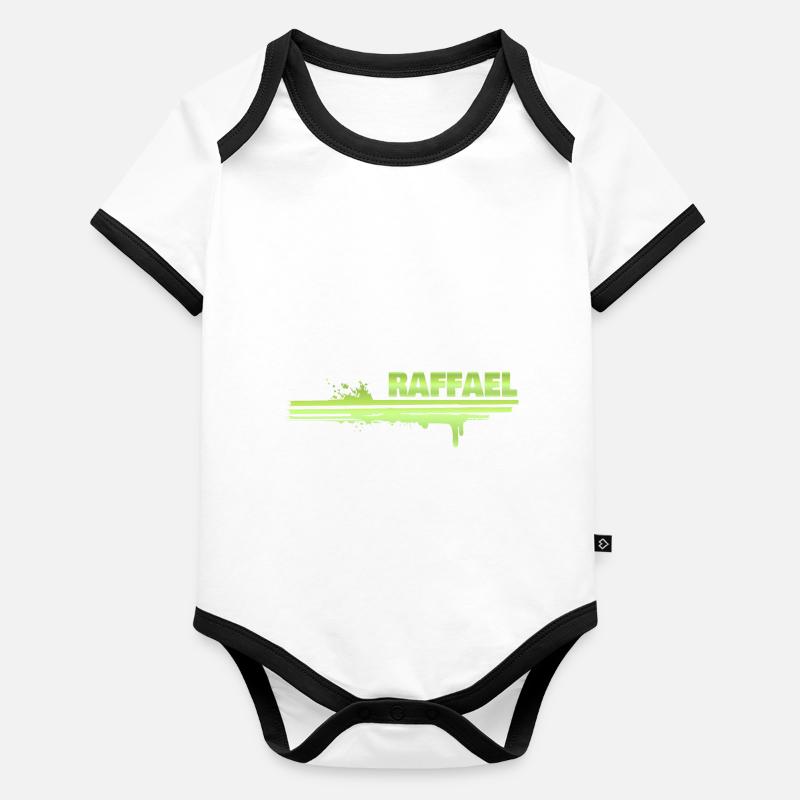 Splash of colour Raphael Organic Baby Contrasting Bodysuit