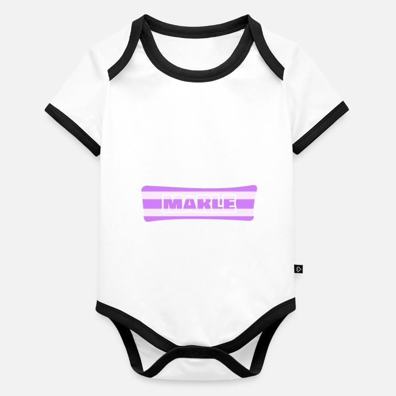 Wedding Marle Organic Baby Contrasting Bodysuit