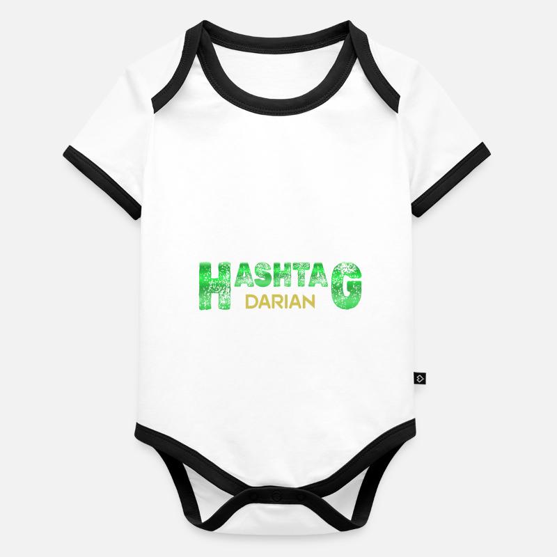 Darian as Darian Organic Baby Contrasting Bodysuit