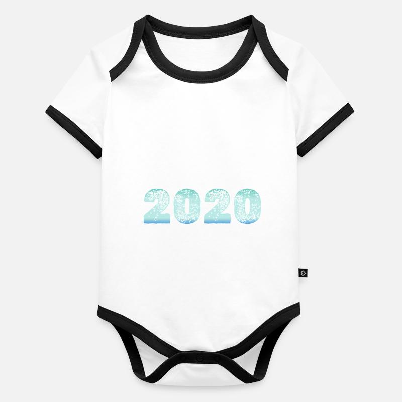 2020 Body Bébé bio contrasté manches courtes