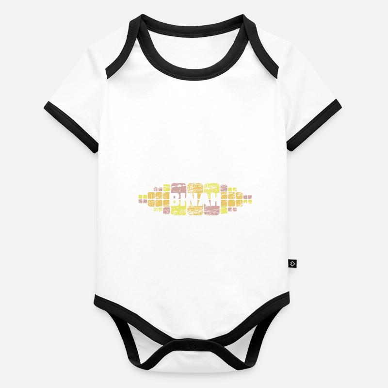 Binah Body Bébé bio contrasté manches courtes