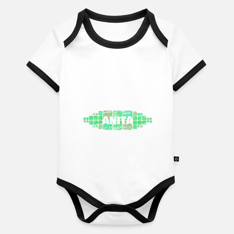 Anita als Mutti Baby Bio-Kurzarm-Kontrastbody