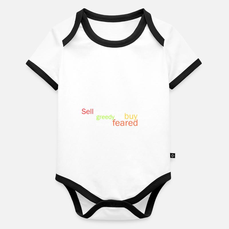 Sell when they are greedy and... Organic Baby Contrasting Bodysuit