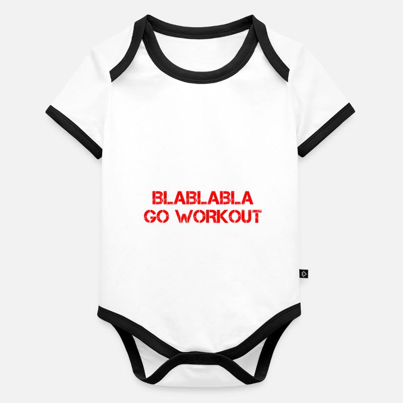 Blablabla Go Workout 4 Body Bébé bio contrasté manches courtes