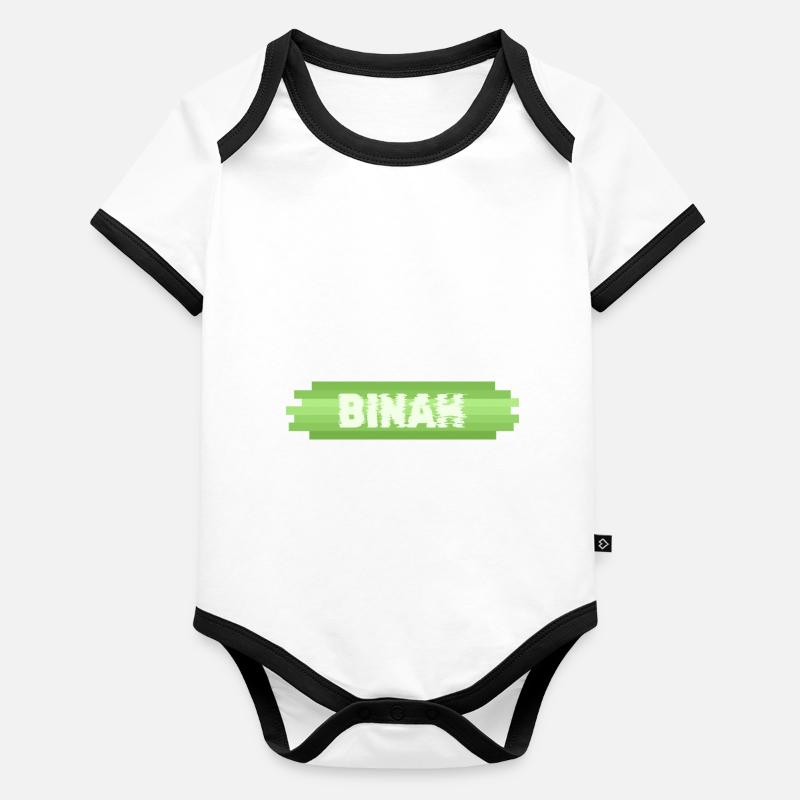 Idée cadeau Binah Body Bébé bio contrasté manches courtes