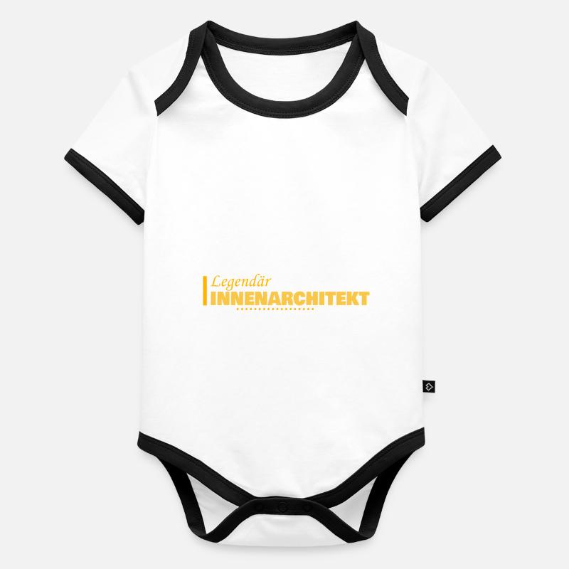 Architecte Body Bébé bio contrasté manches courtes