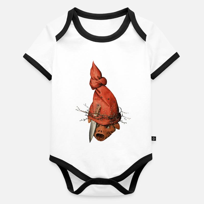 Bruegels Dämon Baby Bio-Kurzarm-Kontrastbody