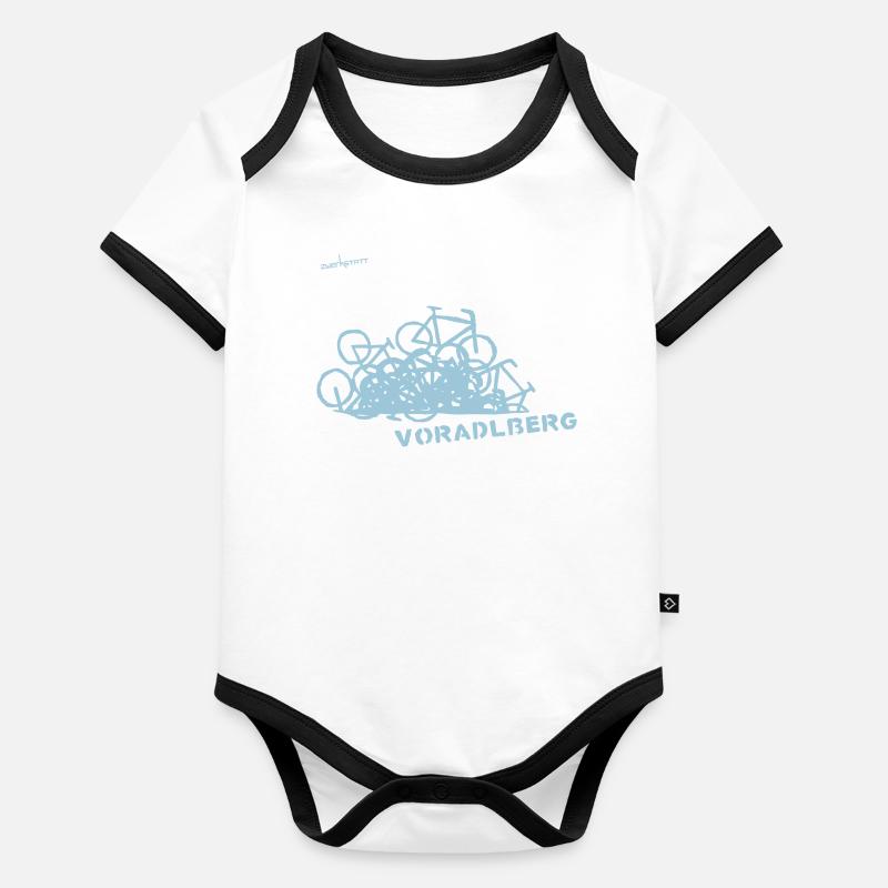 Voradlberg Body Bébé bio contrasté manches courtes