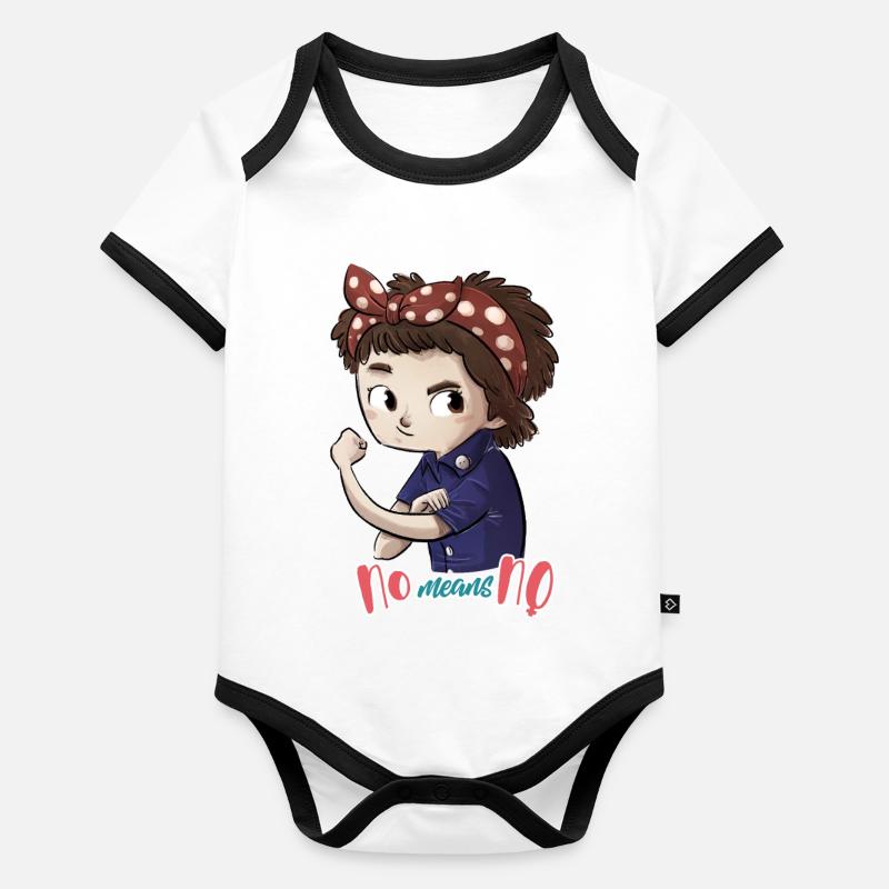 Ce n'est pas non Body Bébé bio contrasté manches courtes