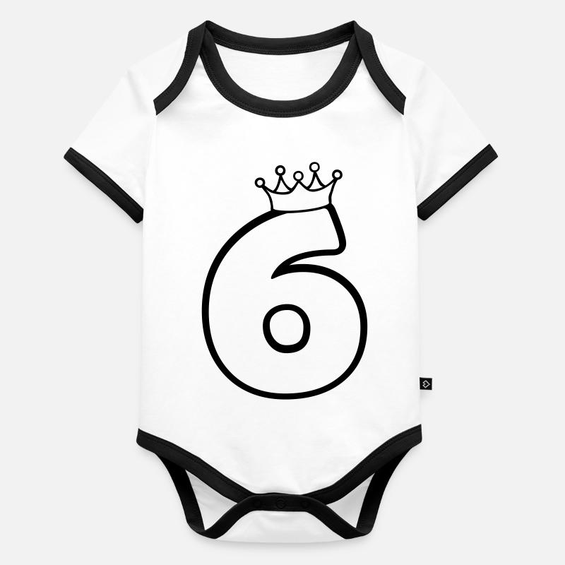 6_king Body Bébé bio contrasté manches courtes