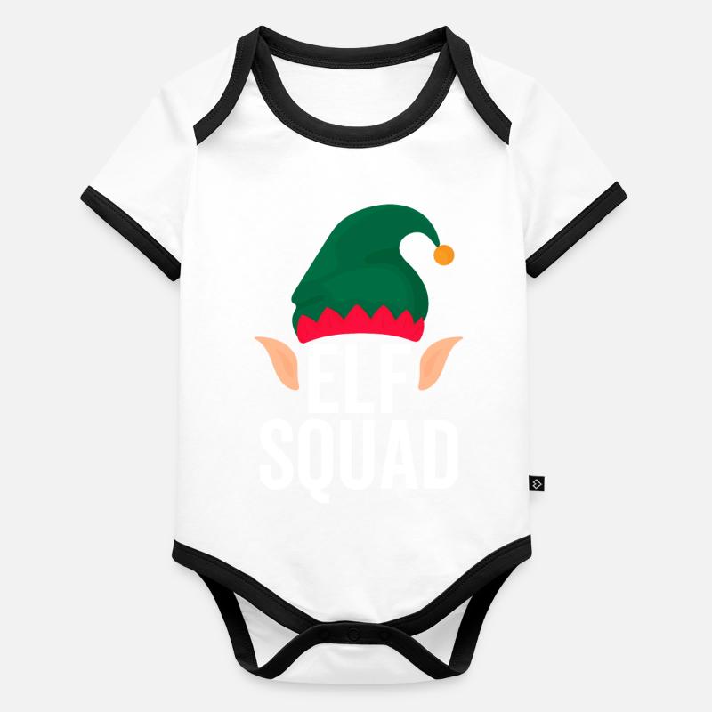 Elf Squad Organic Baby Contrasting Bodysuit