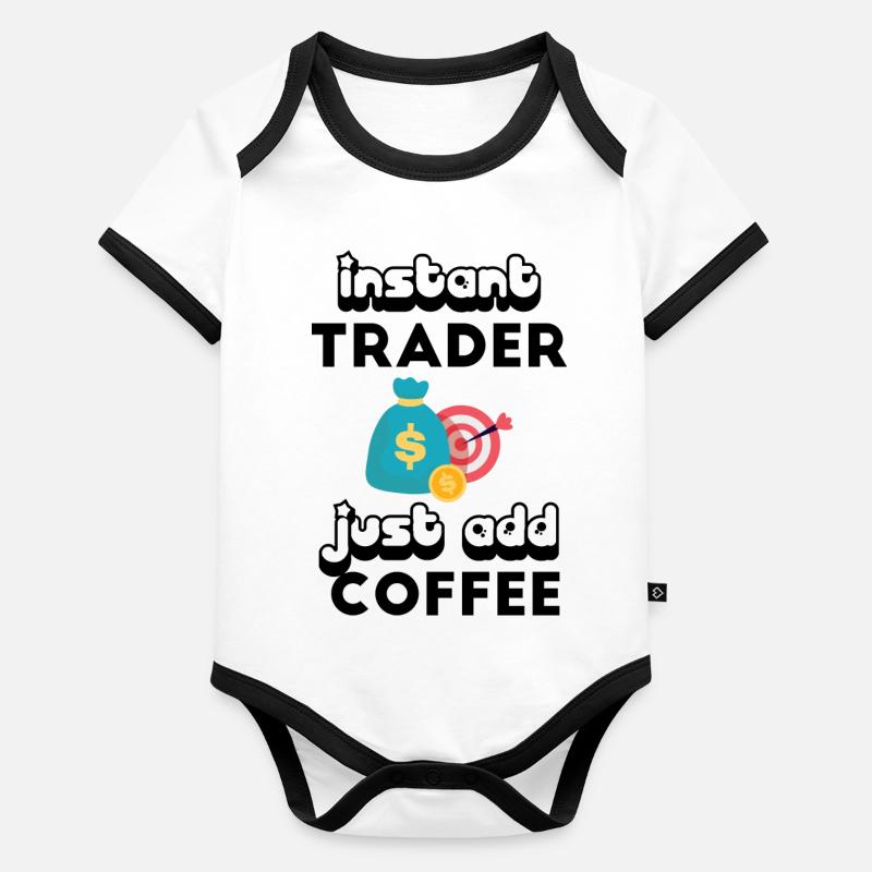 Bitcoin Trading Crypto Stocks Organic Baby Contrasting Bodysuit