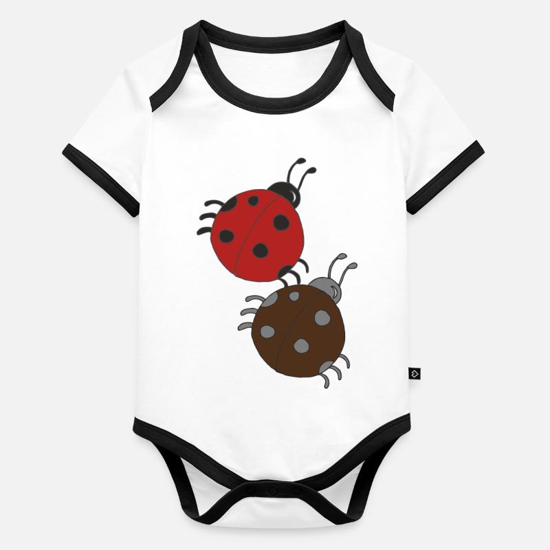 Ladybug Friends Organic Baby Contrasting Bodysuit