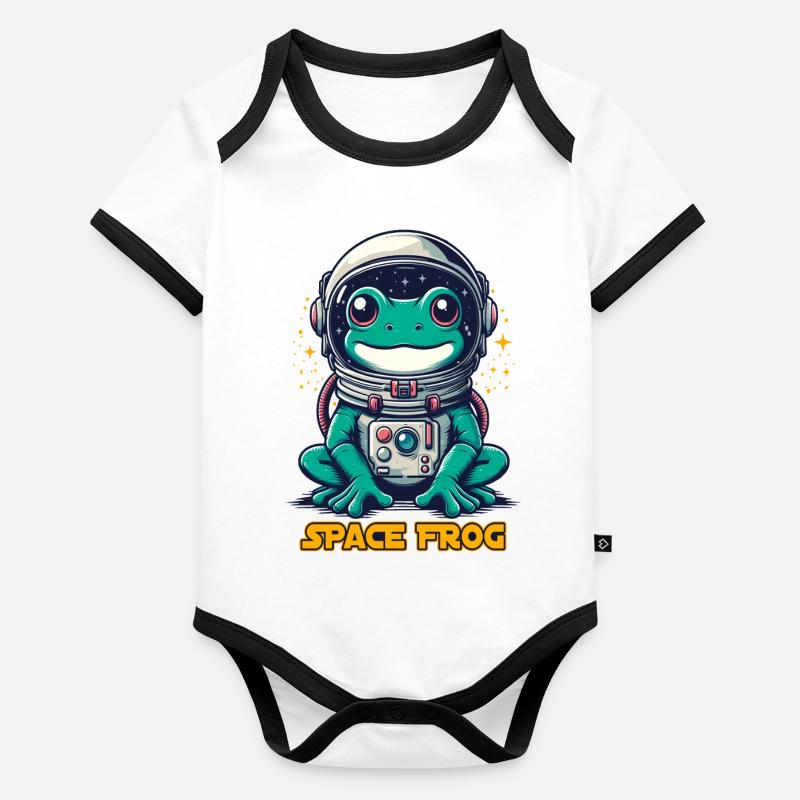 Space Frogs Toad Astronaut Costume Astronomy Funny Organic Baby Contrasting Bodysuit