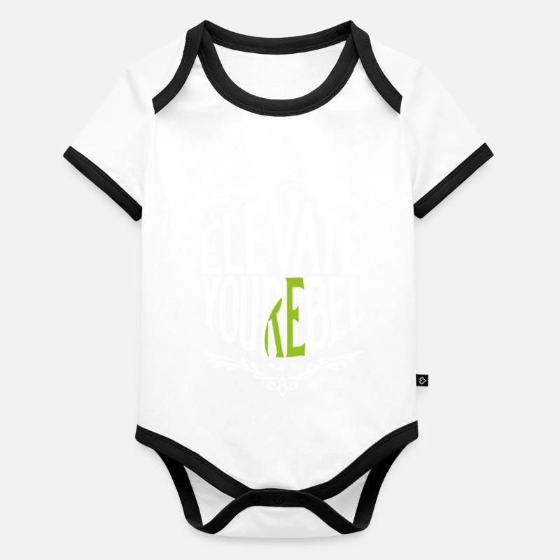 Elevate Your Rebel - Lass Dein inneres Kind frei Baby Bio-Kurzarm-Kontrastbody