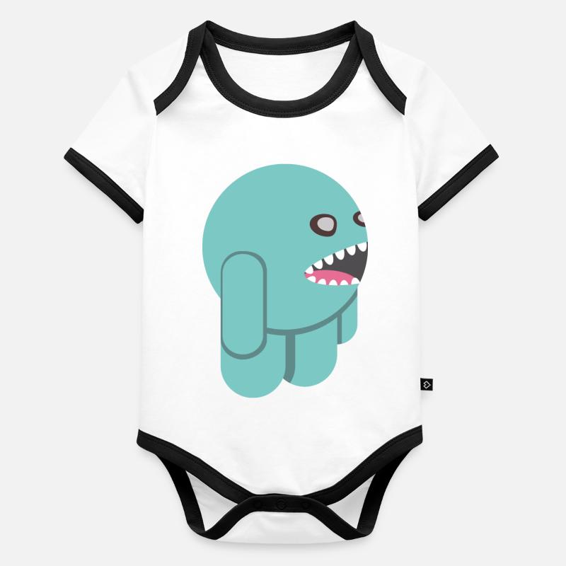 Little man Organic Baby Contrasting Bodysuit