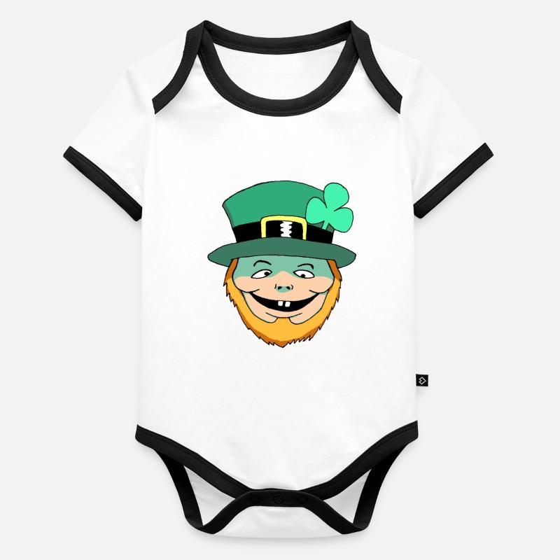The Happy Leprechaun Organic Baby Contrasting Bodysuit