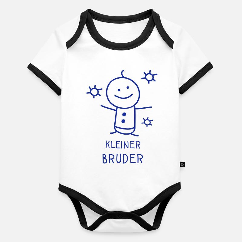 kleiner Baby Bio-Kurzarm-Kontrastbody