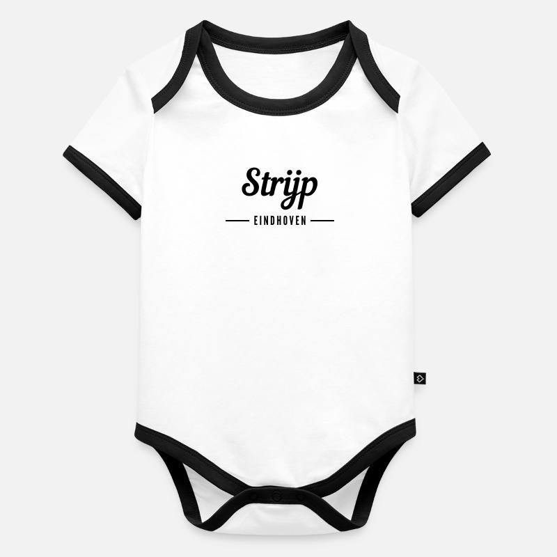Strijp Eindhoven Baby Bio-Kurzarm-Kontrastbody