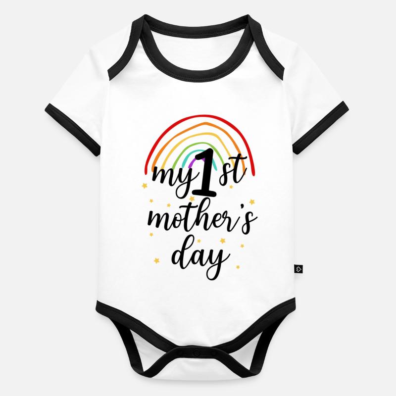My First Mother's Day Organic Baby Contrasting Bodysuit
